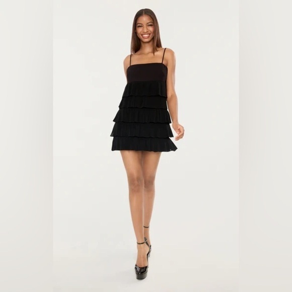 Likely Dresses & Skirts - NWT LIKELY BLACK CELLA LAYERED RUFFLE DRESS SZ 2
